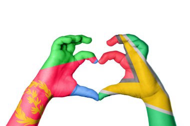 Eritrea Guyana Kalbi, El hareketi kalp yapma, Kırpma Yolu