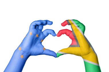 Avrupa Birliği Guyana Kalbi, El hareketi kalp yapma, Kırpma Yolu