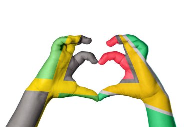 Jamaika Guyana Kalbi, El hareketi kalp yapma, Kırpma Yolu