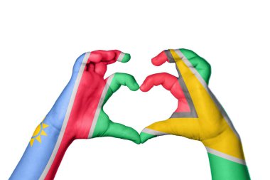 Namibya Guyana Kalbi, El hareketi kalp yapma, Kırpma Yolu