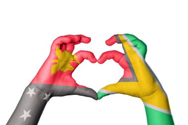 Papua Yeni Gine Guyana Kalbi, El hareketi kalp yapma, Kırpma Yolu