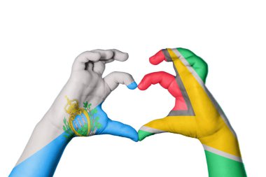 San Marino Guyana Kalbi, El hareketi kalp yapma, Kırpma Yolu