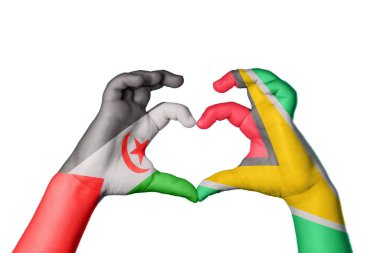 Sahra Arap Demokratik Cumhuriyeti Guyana Kalbi, El hareketi kalp yapma, Kırpma Yolu