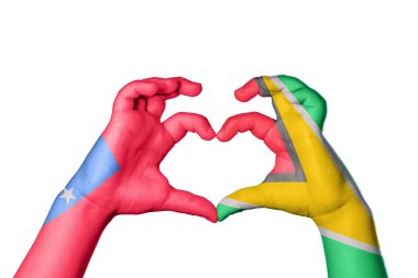 Samoa Guyana Kalbi, El hareketi kalp yapma, Kırpma Yolu