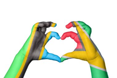 Tanzanya Guyana Kalbi, El hareketi kalp yapma, Kırpma Yolu