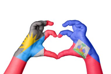 Antigua ve Barbuda Haiti Kalbi, El hareketi kalp yapma, Kırpma Yolu