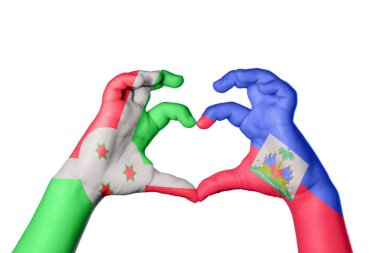 Burundi Haiti Kalbi, El hareketi kalp yapma, Kırpma Yolu