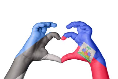 Estonya Haiti Kalbi, El hareketi kalp yapma, Kırpma Yolu