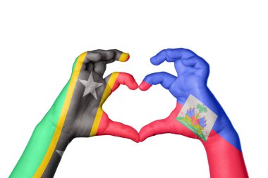Saint Kitts ve Nevis Haiti Heart, El hareketi kalp yapma, Kırpma Yolu