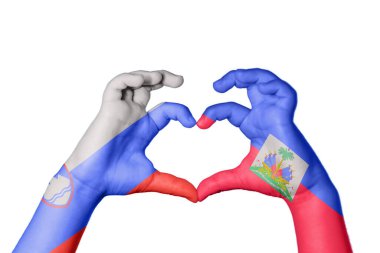 Slovenya Haiti Kalbi, El hareketi, kalp yapma, Kırpma Yolu