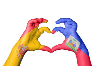 İspanya Haiti Kalbi, El hareketi kalp yapma, Kırpma Yolu