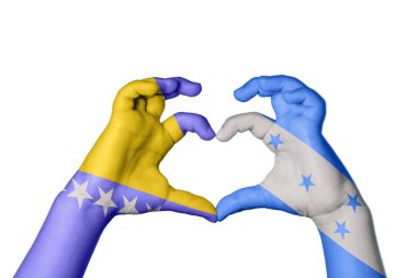 Bosna-Hersek Honduras Kalbi, El hareketi, kalp yapma, Kırpma Yolu