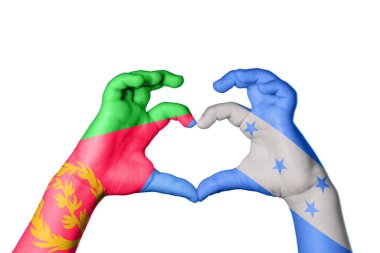 Eritre Honduras Kalbi, El hareketi kalp yapma, Kırpma Yolu