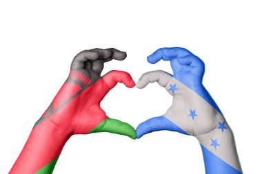 Malawi Honduras Kalbi, El hareketi kalp yapma, Kırpma Yolu