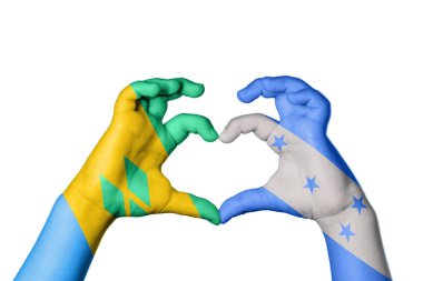 Saint Vincent ve Grenadines Honduras Kalbi, El hareketi kalp yapma, Kırpma Yolu