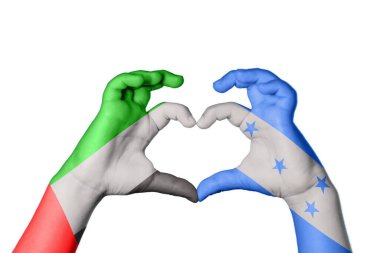 Birleşik Arap Emirlikleri Honduras Kalbi, El hareketi kalp yapma, Kırpma Yolu