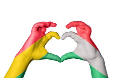 Bolivya Macaristan Kalbi, El hareketi kalp yapma, Kırpma Yolu