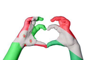 Burundi Macaristan Kalbi, El hareketi kalp yapma, Kırpma Yolu