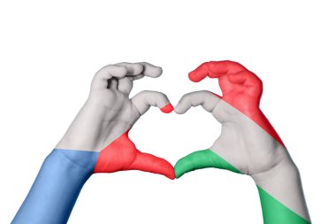 Çek Cumhuriyeti Macaristan Kalbi, El hareketi kalp yapma, Kırpma Yolu