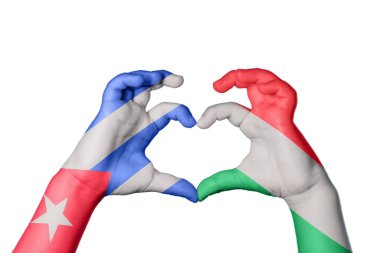 Küba Macaristan Kalbi, El hareketi kalp yapma, Kırpma Yolu