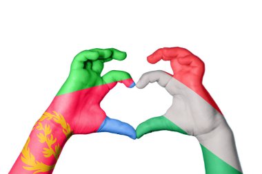 Eritre Macaristan Kalbi, El hareketi kalp yapma, Kırpma Yolu