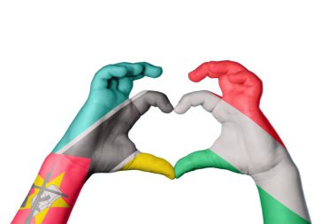 Mozambik Macaristan Kalbi, El hareketi kalp yapma, Kırpma Yolu