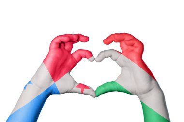 Panama Macaristan Kalbi, El hareketi kalp yapma, Kırpma Yolu