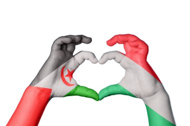 Sahra Arap Demokratik Cumhuriyeti Macaristan Kalbi, El hareketi kalp yapma, Kırpma Yolu