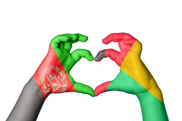 Afganistan Gine Kalbi Hareketi Kalp Yapma Kırpma Yolu — Stok fotoğraf