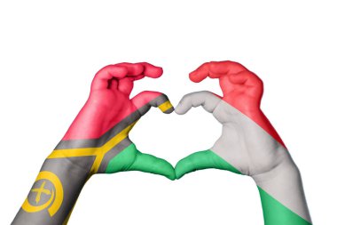 Vanuatu Macaristan Kalbi, El hareketi kalp yapma, Kırpma Yolu