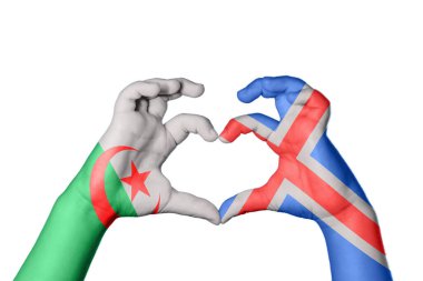 Cezayir İzlanda Kalbi, El hareketi kalp yapma, Kırpma Yolu