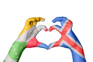 Comoros İzlanda Kalbi, El hareketi kalp yapma, Kırpma Yolu