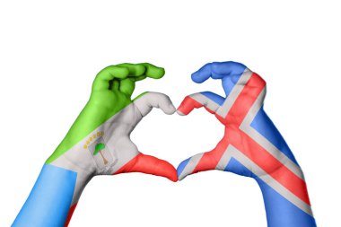 Ekvator Ginesi, İzlanda Kalbi, El hareketi, kalp yapma, Kırpma Yolu