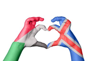 Sudan İzlanda Kalbi, El hareketi kalp yapma, Kırpma Yolu