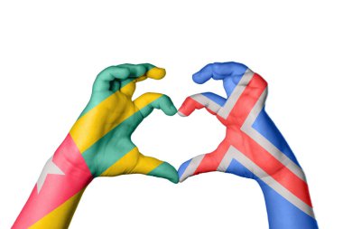 Togo İzlanda Kalbi, el hareketi kalp yapma, Kırpma Yolu