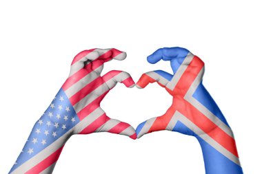Birleşik Devletler İzlanda Kalbi, El hareketi kalp yapma, Kırpma Yolu