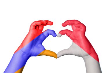 Ermenistan Endonezya Kalbi, El hareketi kalp yapmak, Kırpma Yolu