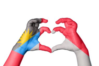 Antigua ve Barbuda Endonezya Kalbi, El hareketi kalp yapma, Kırpma Yolu