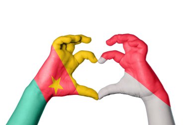 Kamerun Endonezya Kalbi, El hareketi kalp yapma, Kırpma Yolu