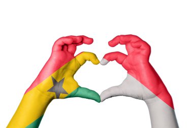 Gana Endonezya Kalbi, El hareketi kalp yapma, Kırpma Yolu