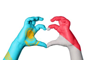 Kazakistan Endonezya Kalbi, El hareketi kalp yapma, Kırpma Yolu