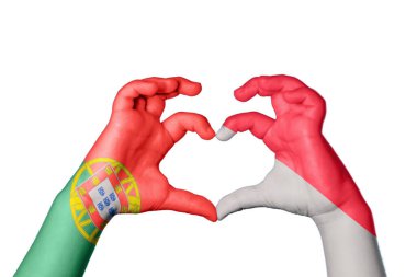 Portekiz Endonezya Kalbi, El hareketi kalp yapma, Kırpma Yolu