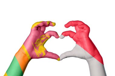 Sri Lanka Endonezya Kalbi, El hareketi kalp yapma, Kırpma Yolu