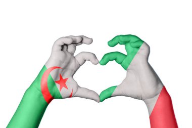 Cezayir İtalya Kalbi, El hareketi kalp yapma, Kırpma Yolu