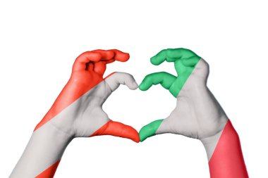 Avusturya İtalya Kalbi, El hareketi, kalp yapma, Kırpma Yolu