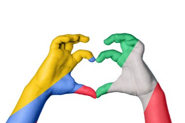 Kolombiya İtalya Kalbi, El hareketi kalp yapma, Kırpma Yolu