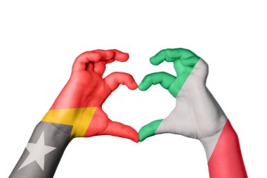 Doğu Timor İtalya Kalbi, El hareketi kalp yapma, Kırpma Yolu