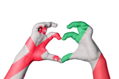 Gürcistan İtalya Kalbi, El hareketi kalp yapma, Kırpma Yolu