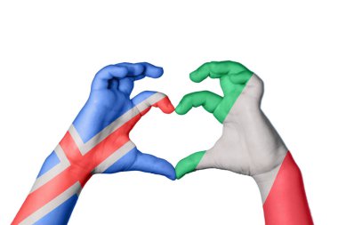 İzlanda İtalya Kalbi, El hareketi kalp yapma, Kırpma Yolu