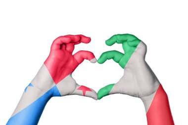 Panama İtalya Kalbi, El hareketi kalp yapma, Kırpma Yolu